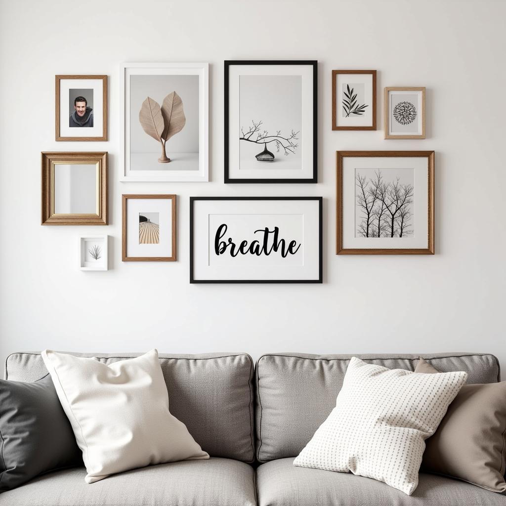 Breathe Wall Art as Part of a Gallery Wall