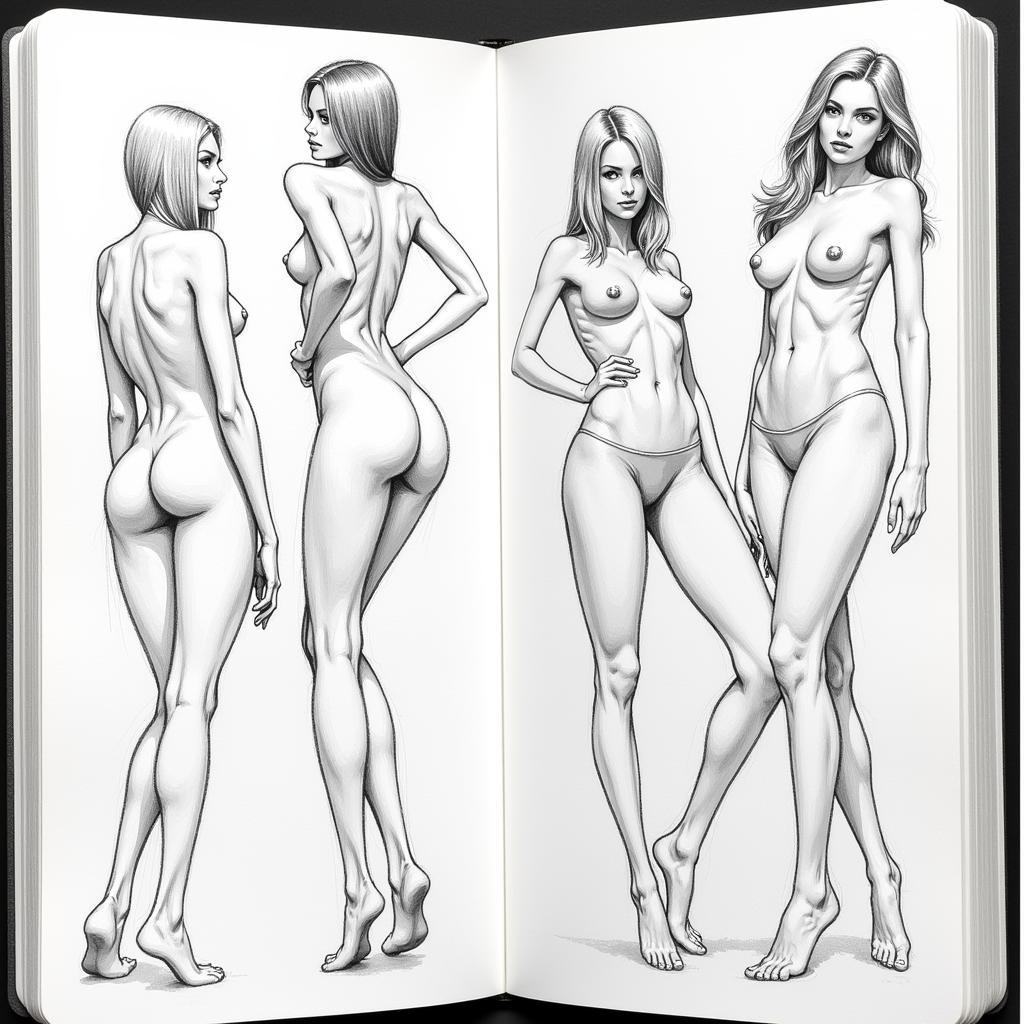 Bruce Timm nude art sketchbook