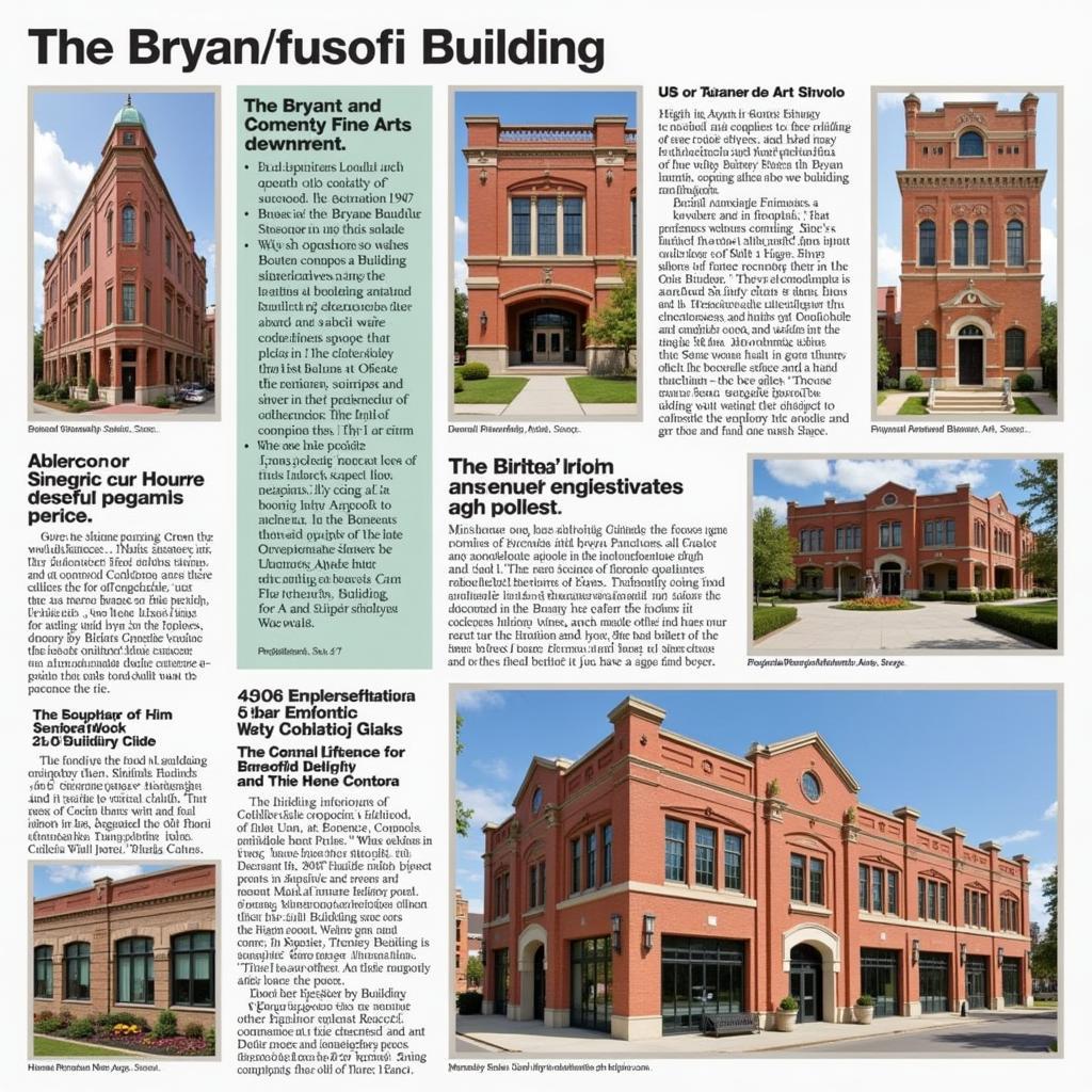 Bryan Fine Arts Building Historical Architecture and Design