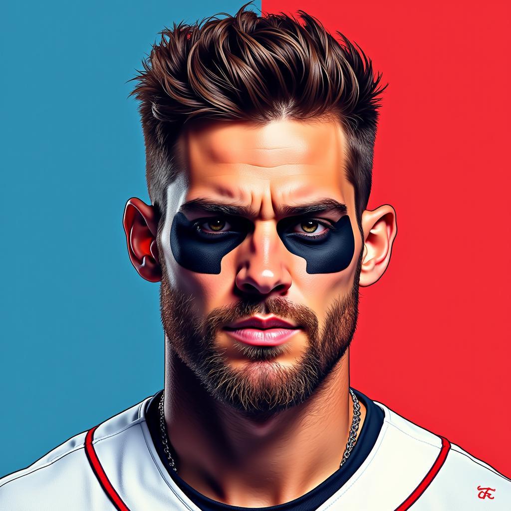 Bryce Harper portrait art