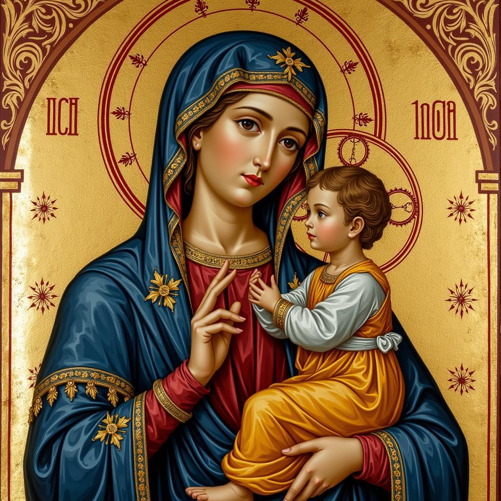 Medieval depiction of Mary Mother of God