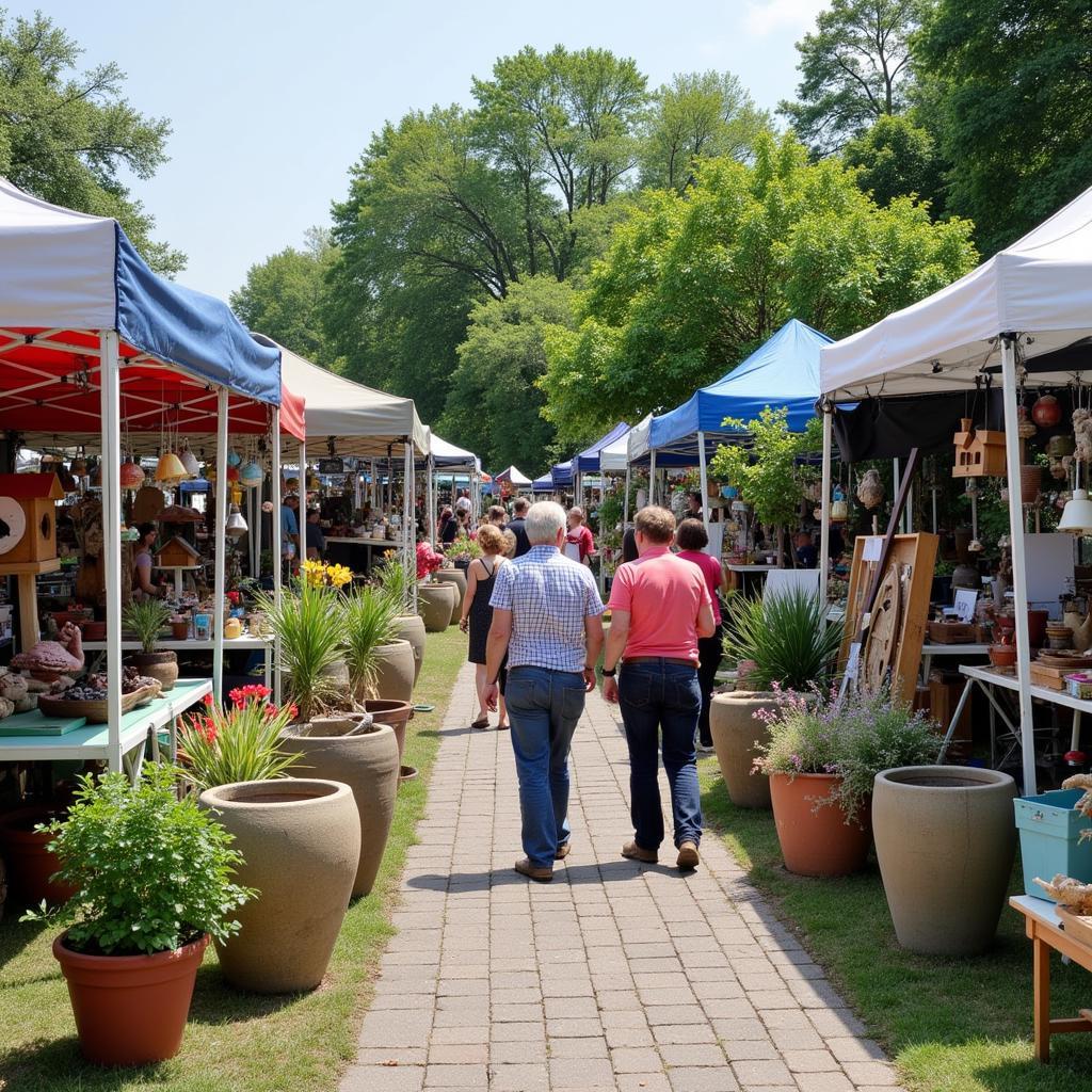 Unique Garden Decor at a Buffalo Garden Art Sale