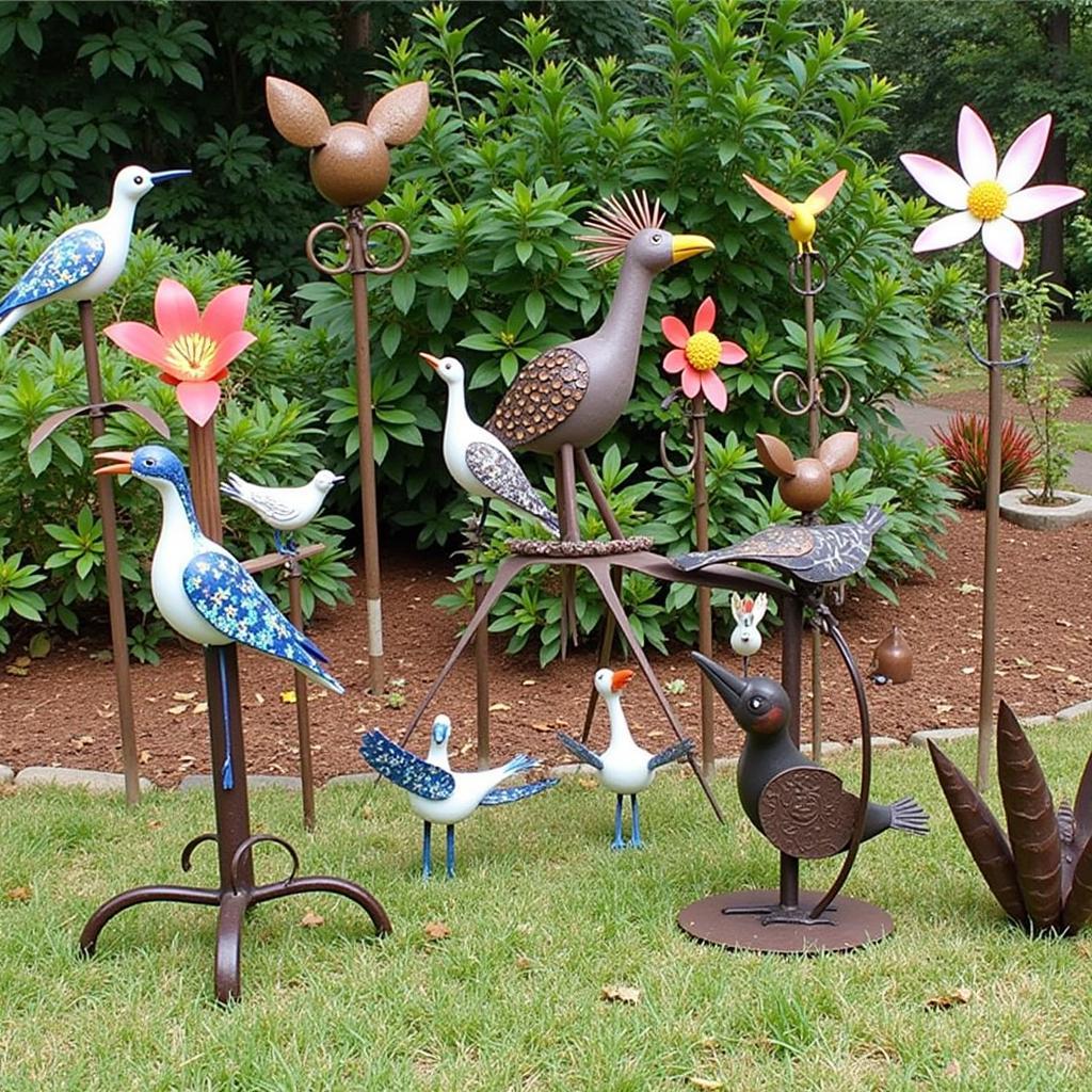 Metal Sculptures at Buffalo Garden Art Sale