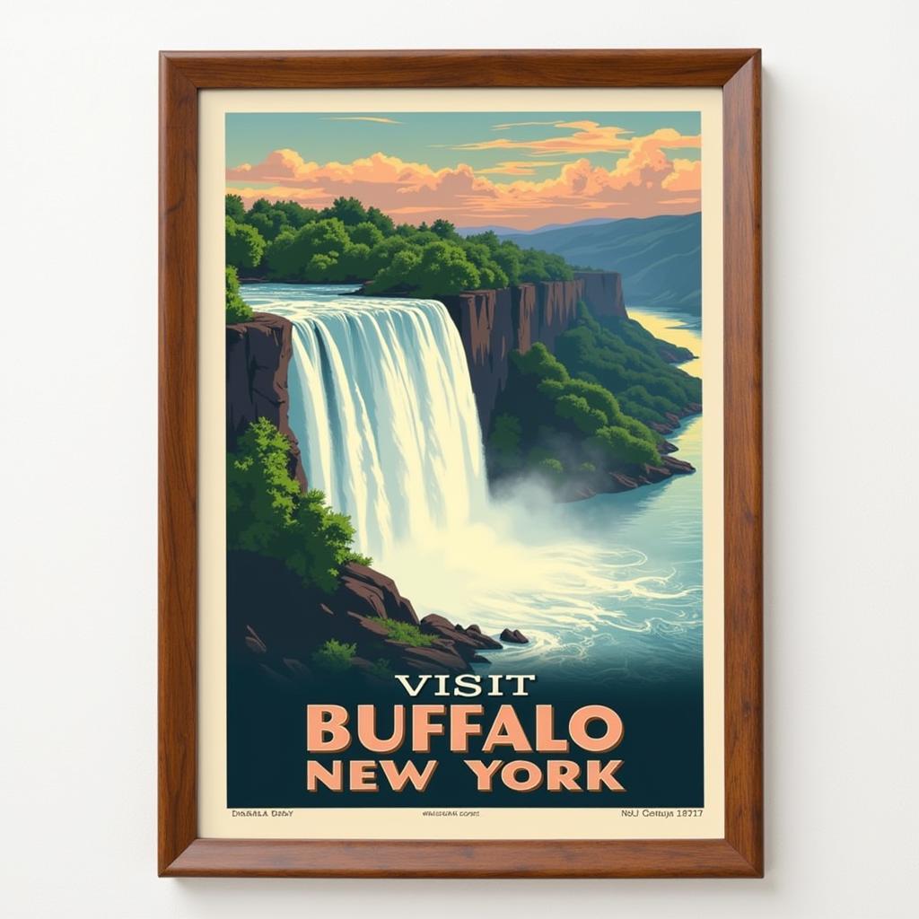 Buffalo NY Wall Art - Vintage Travel Poster