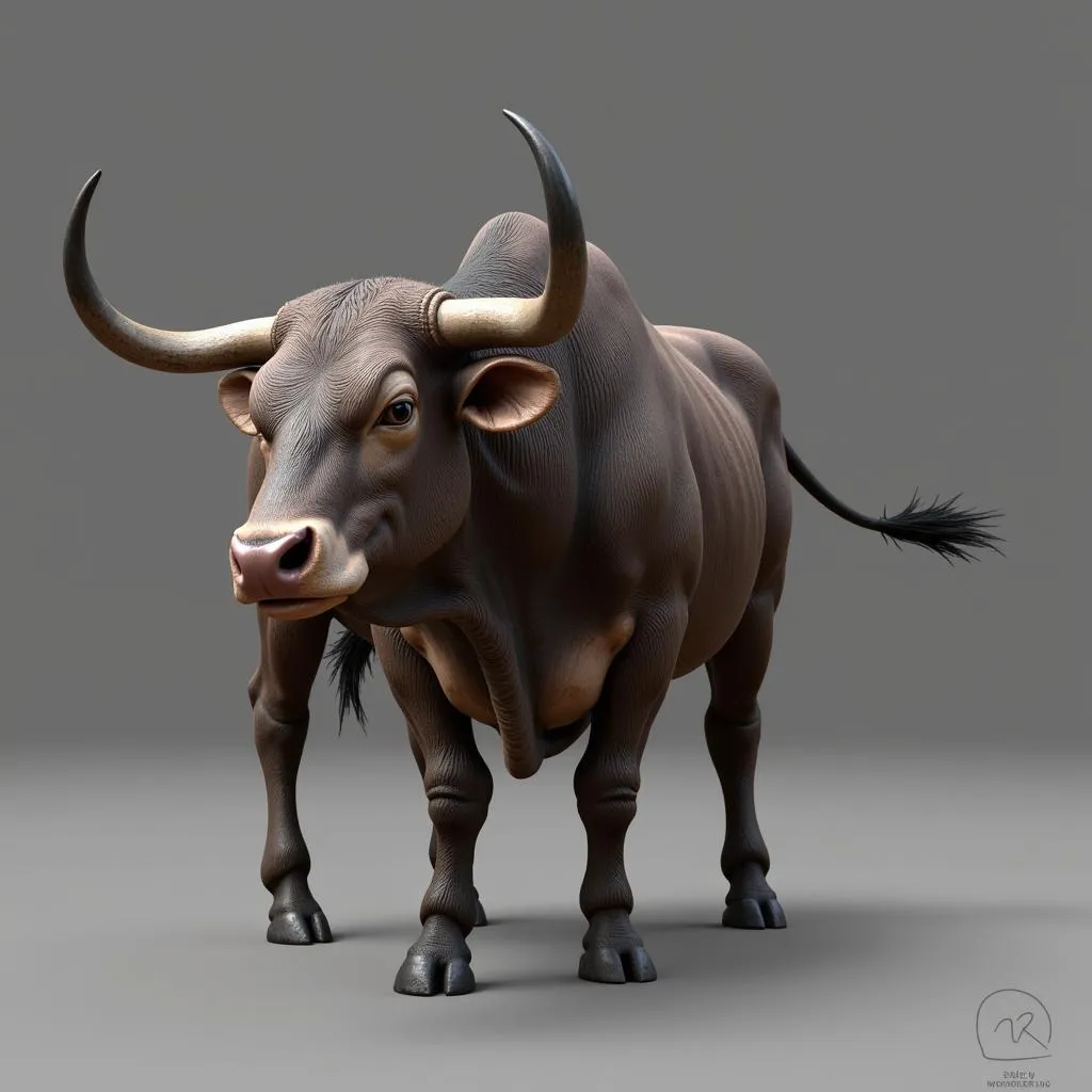 3D Model of a Bull