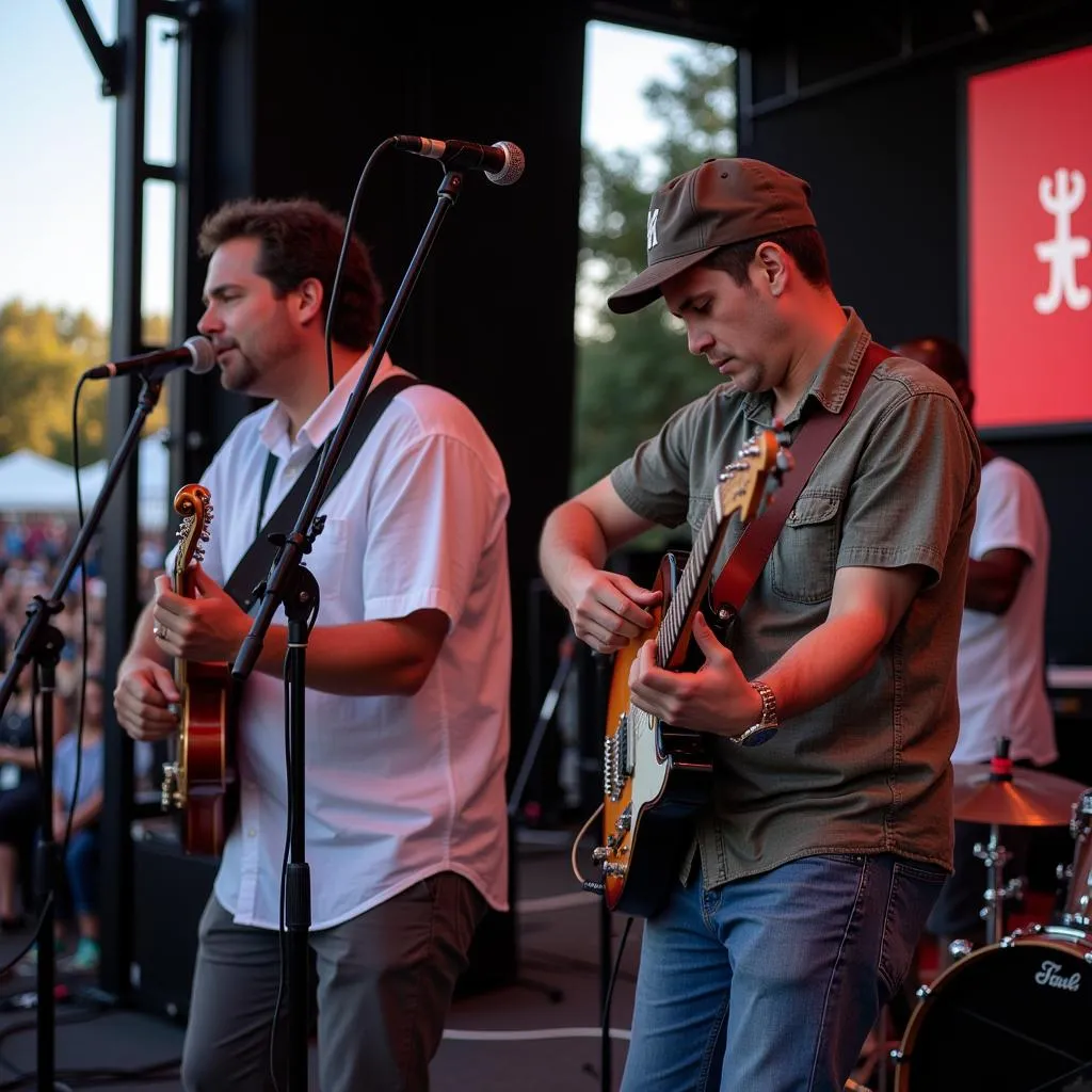 Live music performance at the Burlingame Art Festival