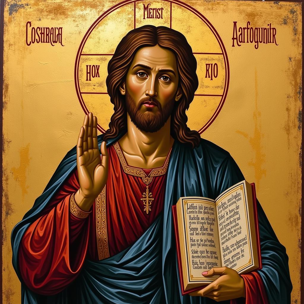 Byzantine Icon of Christ Pantocrator