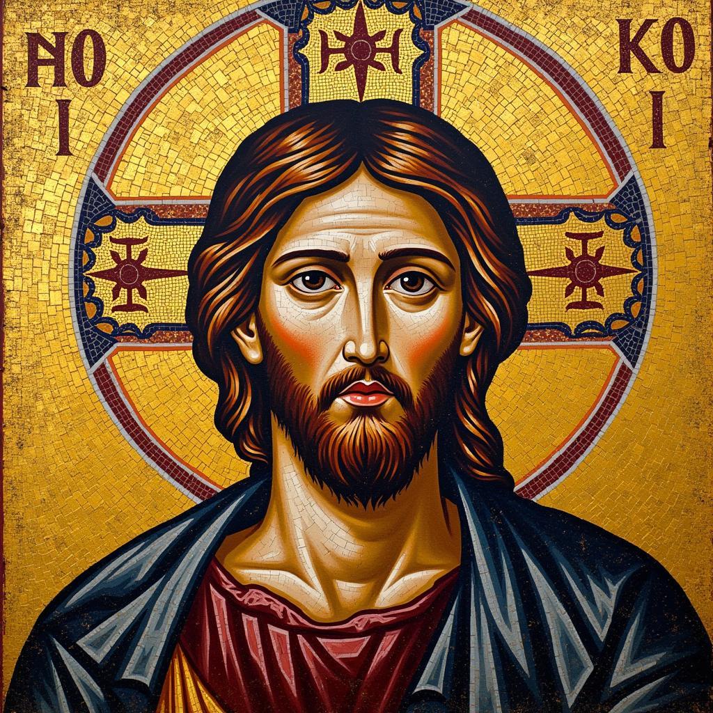 Byzantine Mosaic of Christ Pantocrator