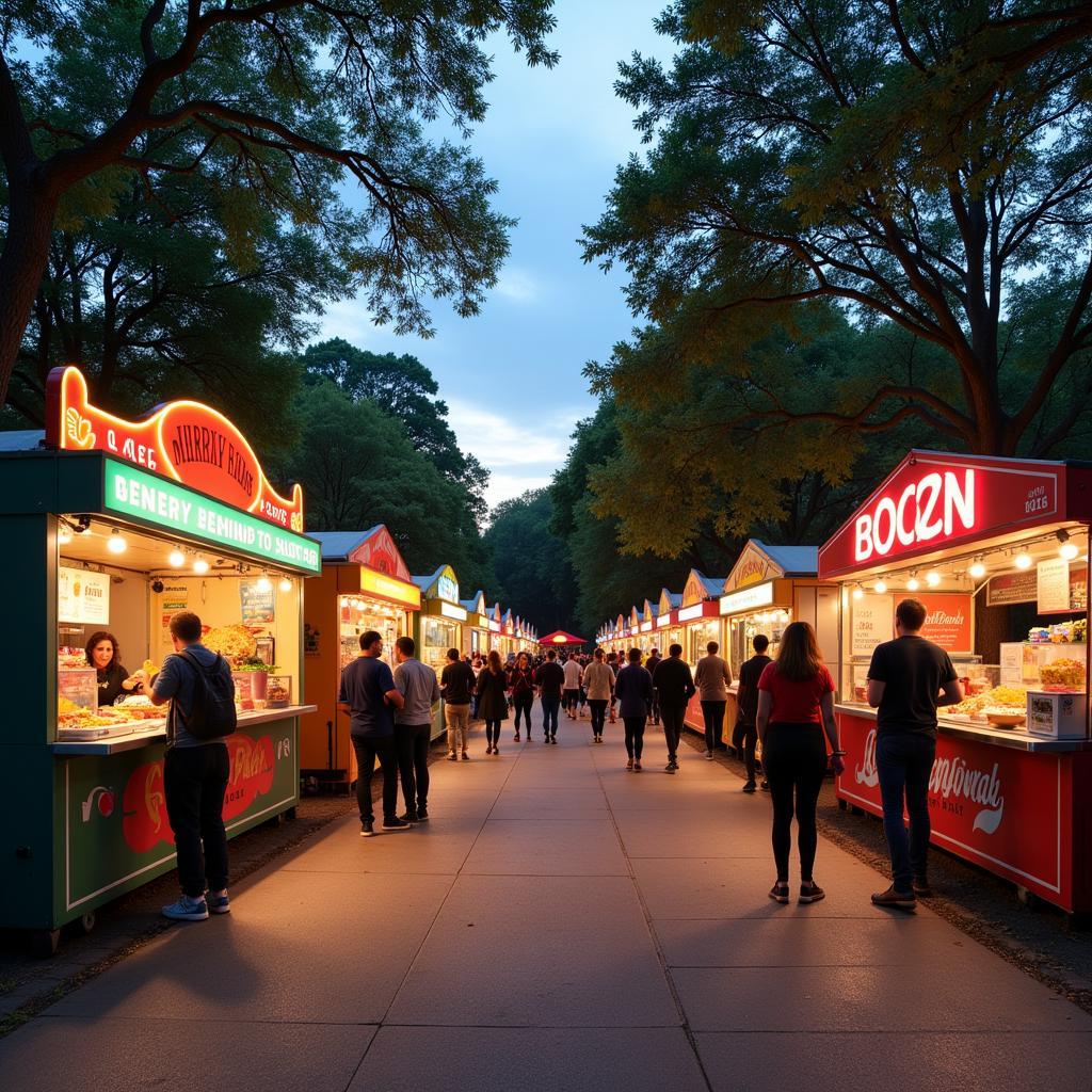 Food Stalls Festival Central Park Decatur