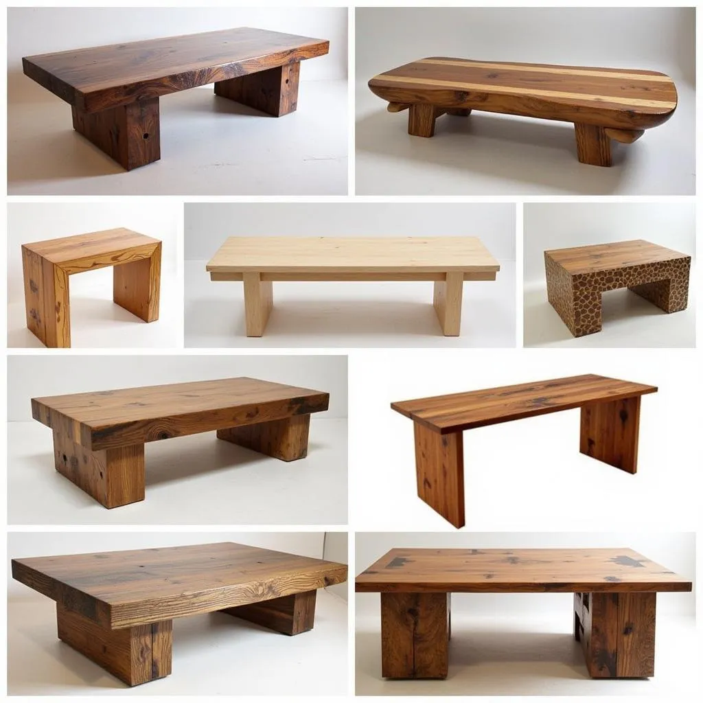 Các loại bàn gỗ wood art table