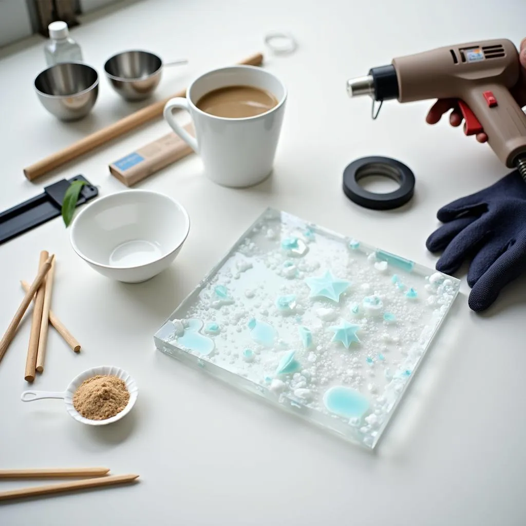 Essential tools for mixing art resin 