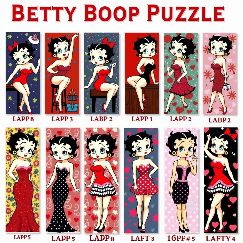 Các loại tranh đính đá Betty Boop