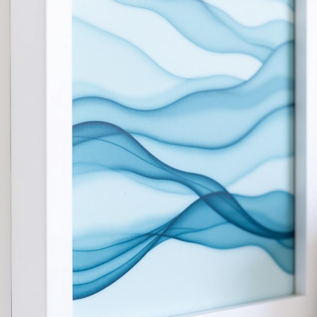 Abstract Calm Blue Wall Art