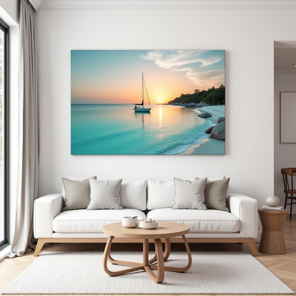 Calm Coastal Canvas Wall Art