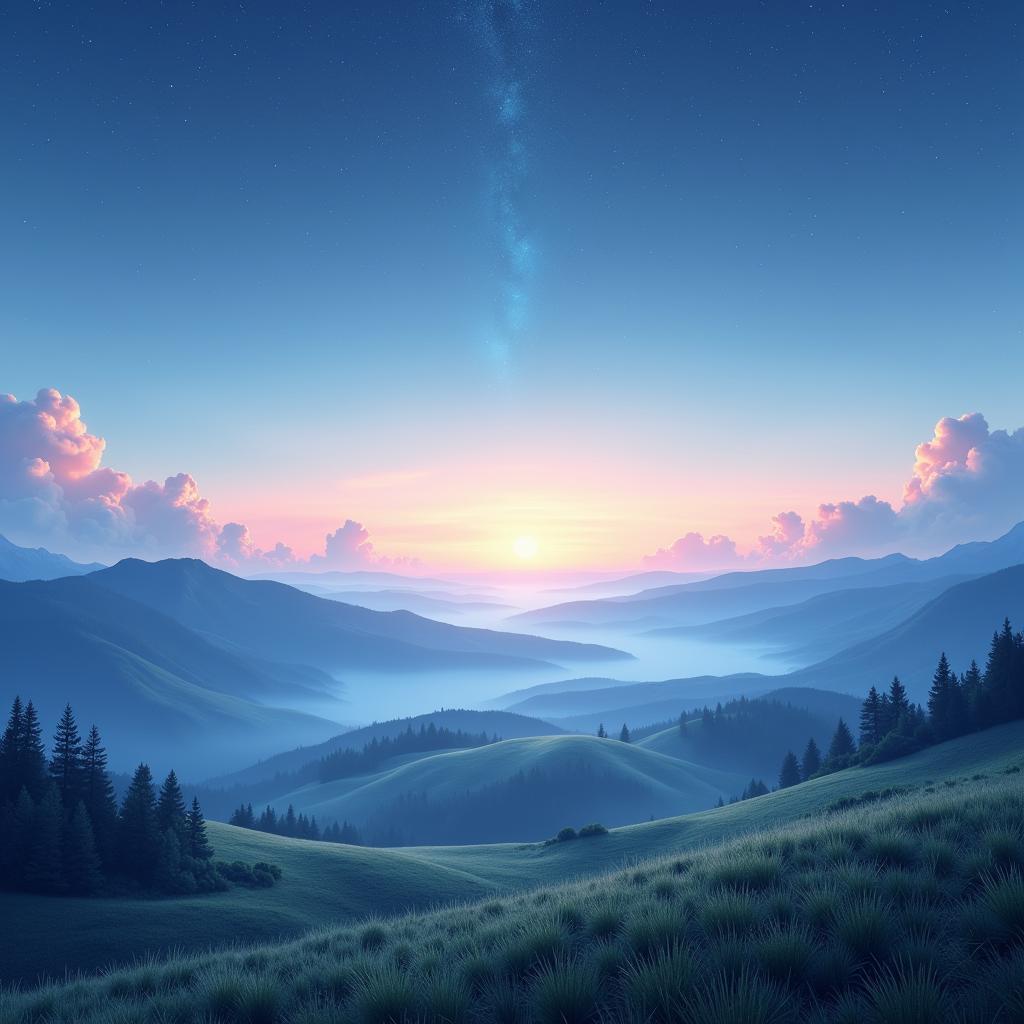 Ethereal Landscapes in Calm Porn Art