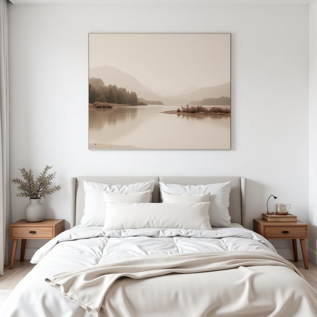 Large Canvas Art Print Above Bed