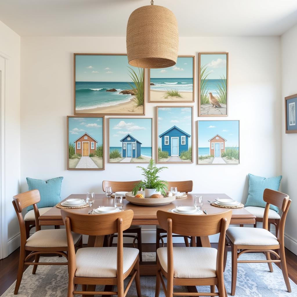 Beach-Themed Dining Room Decor