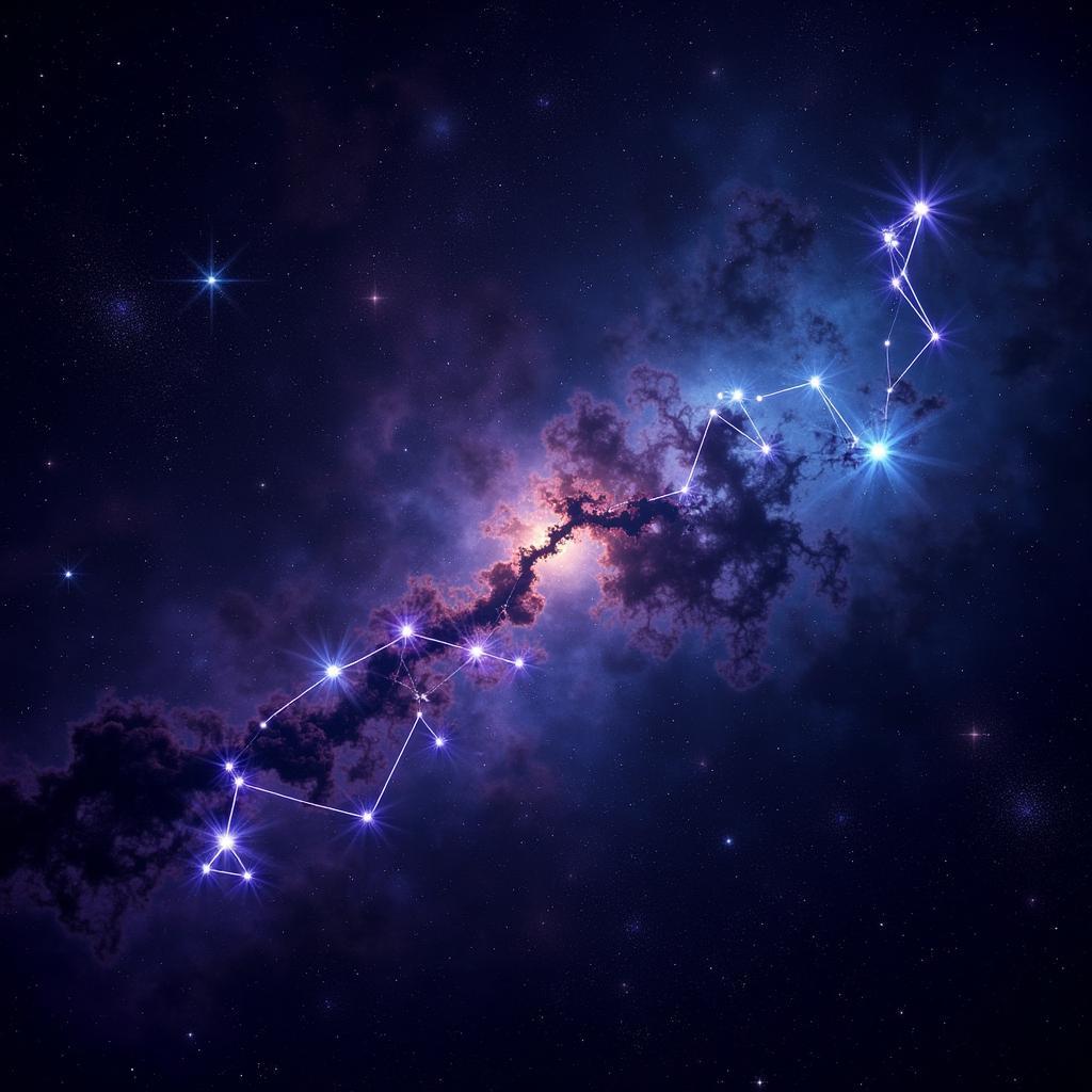 Digital art depicting the Capricornus constellation