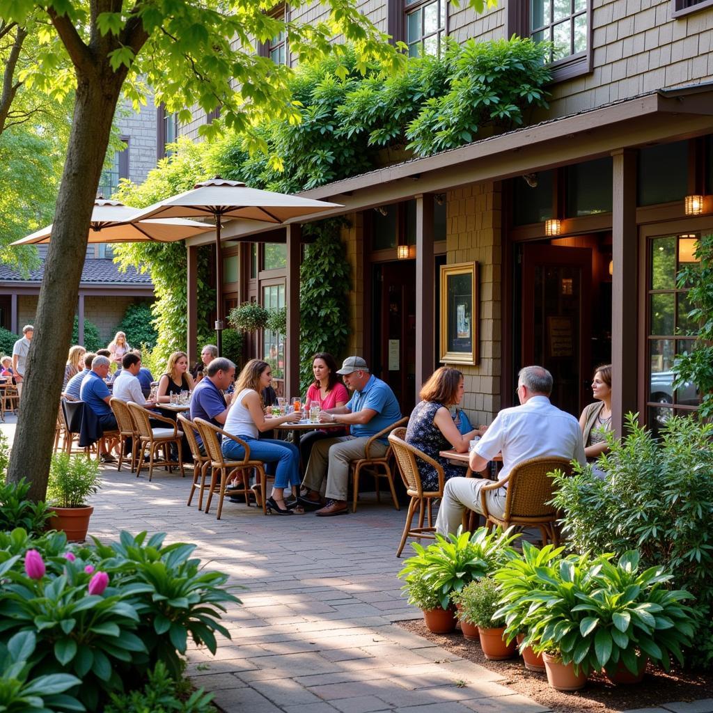 Outdoor Patio Dining in Carmel Art District