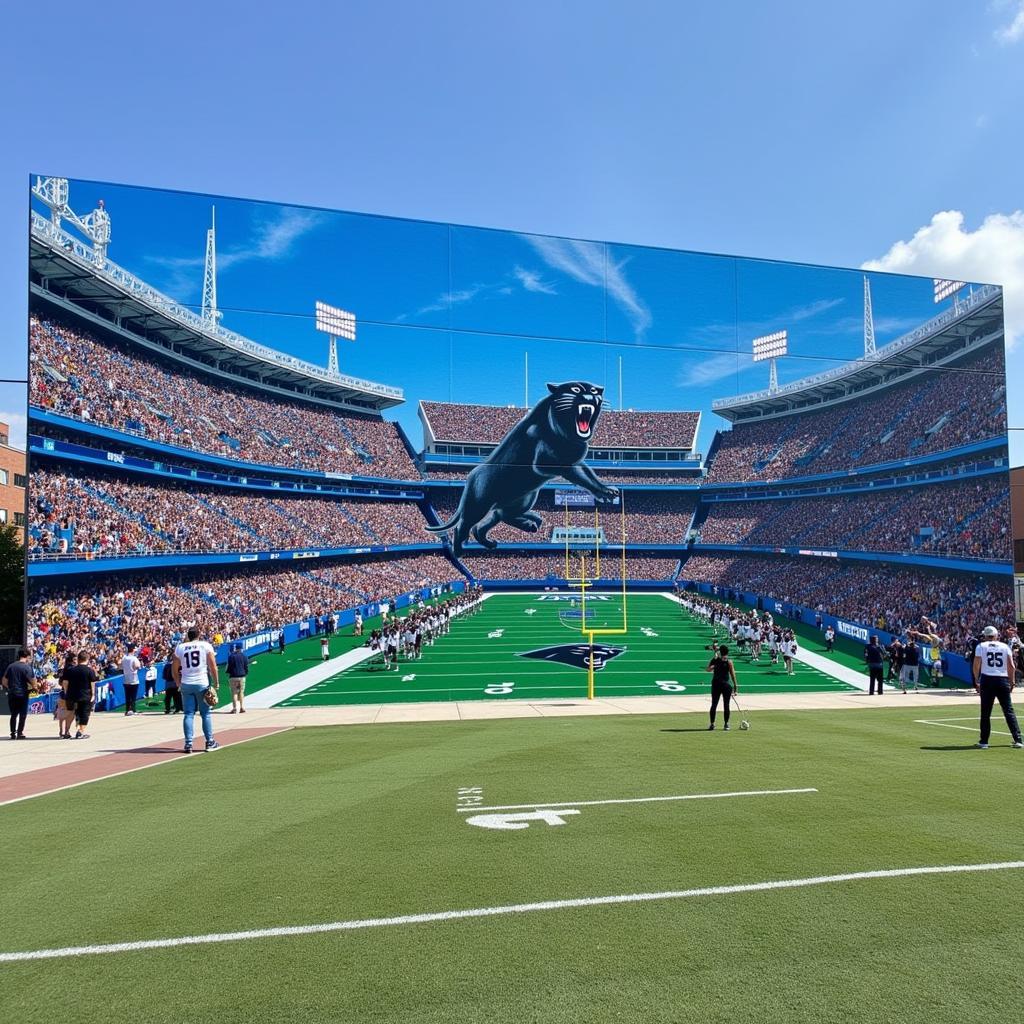 Carolina Panthers Themed Mural