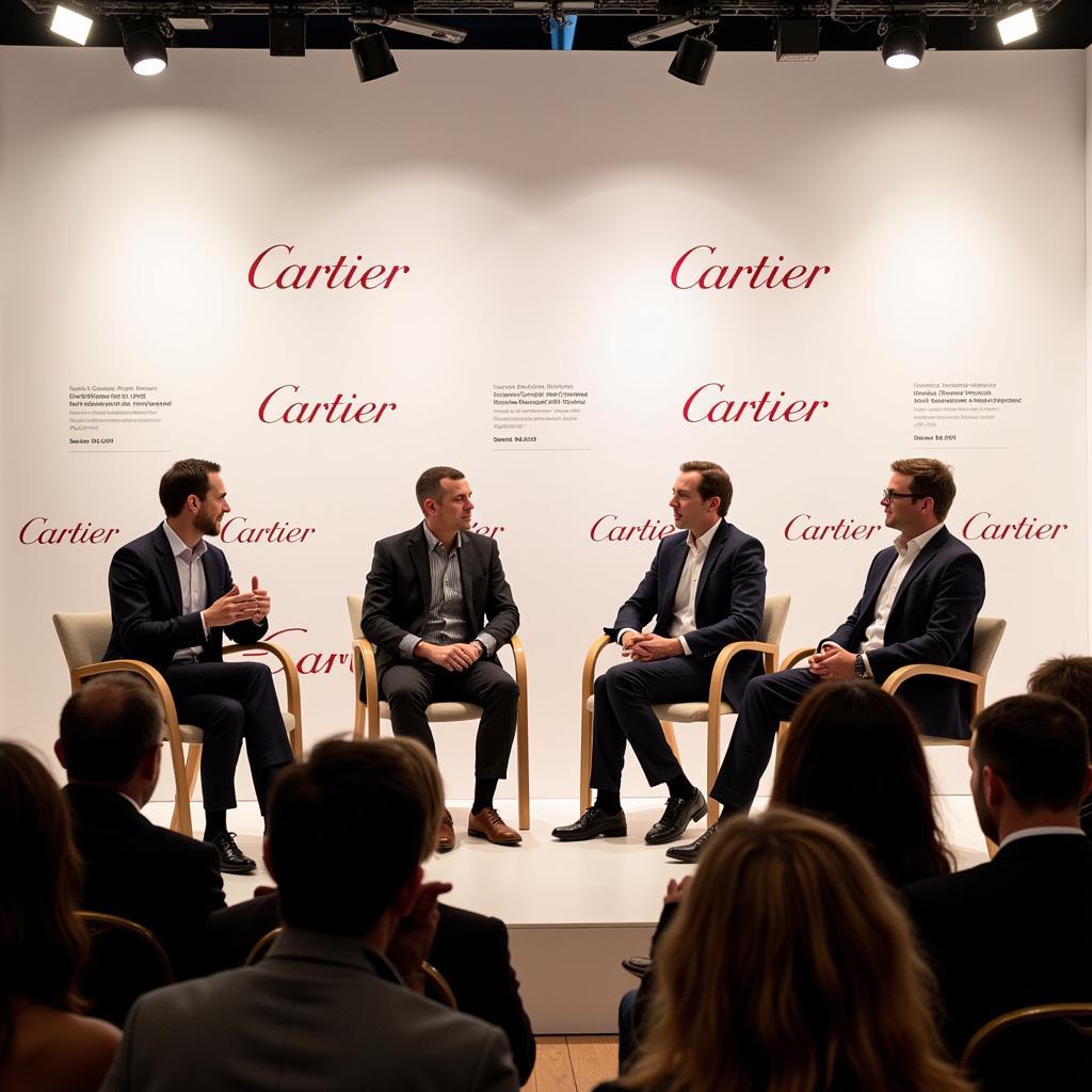 Panel discussion at Art Basel sponsored by Cartier