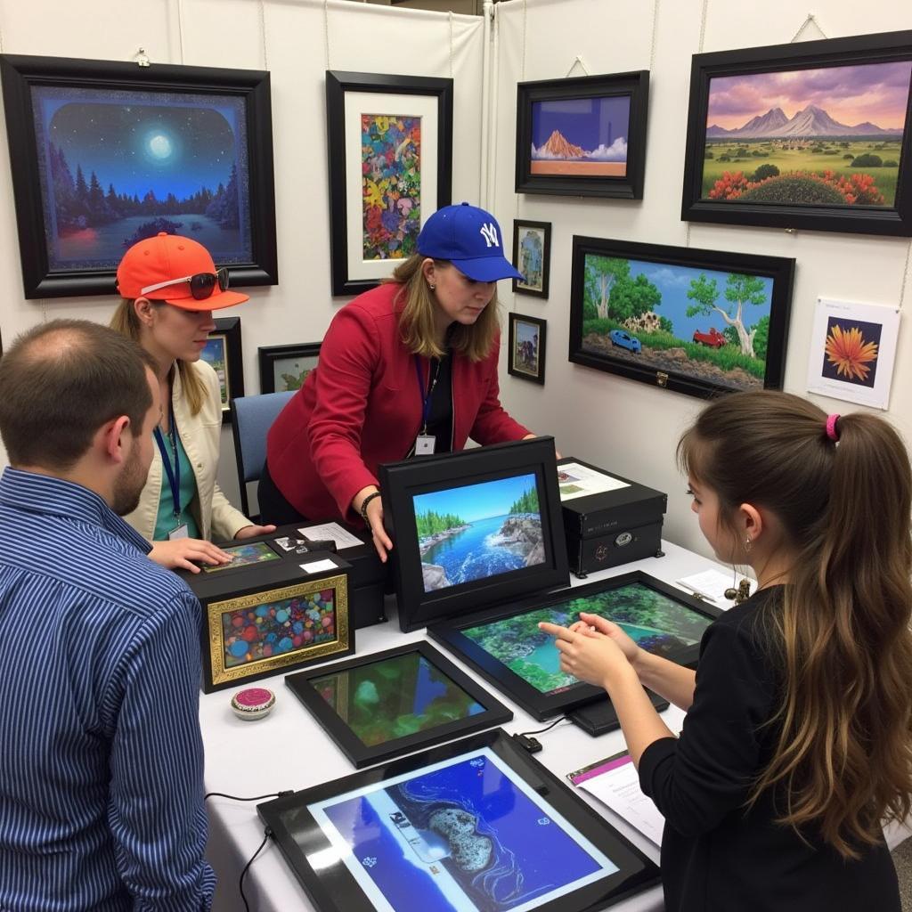 Digital Art Display at Castle Rock Art Festival