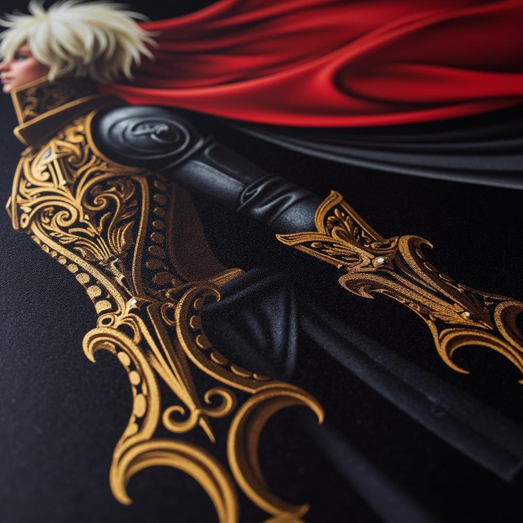 Close-up of details from the Castlevania: Symphony of the Night box art