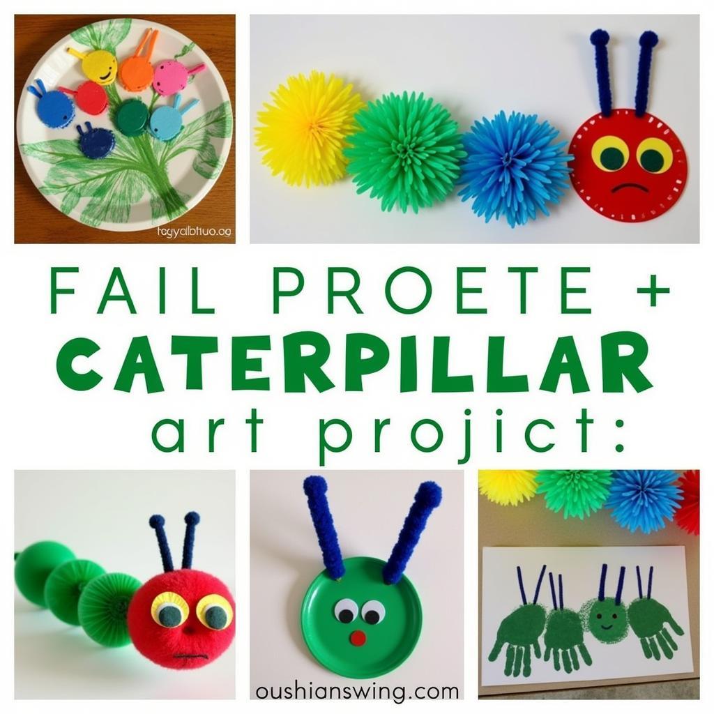 Colorful caterpillar art project ideas for kids