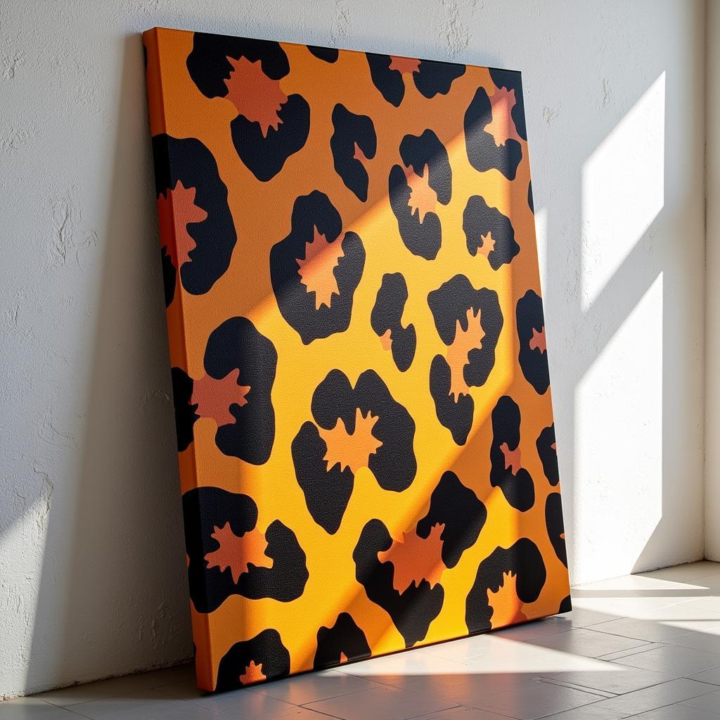 Cheetah Print Canvas Wall Art