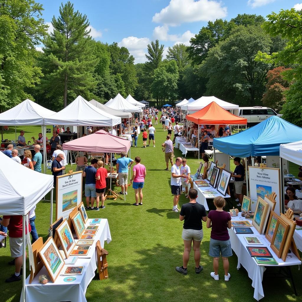 Local artists showcasing their artwork at the Chester Springs Art Show