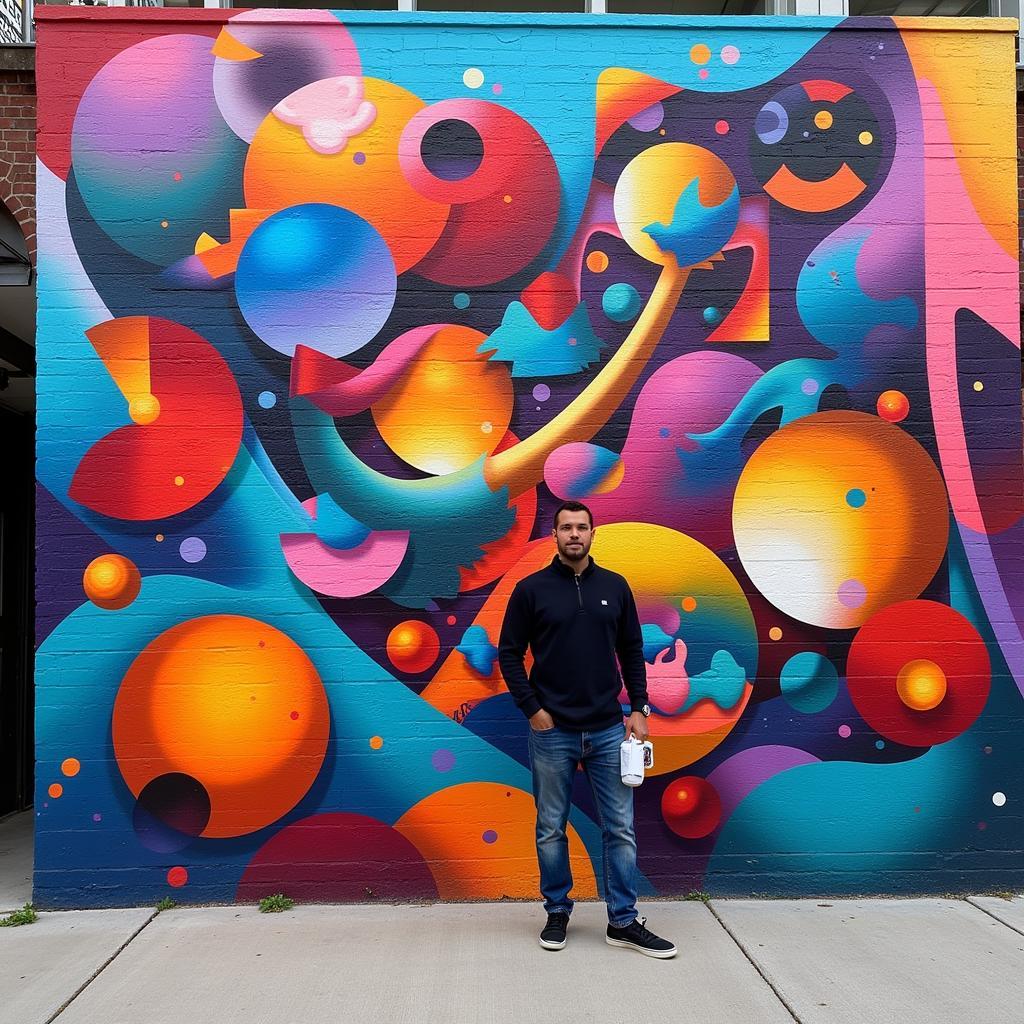 Chicago Abstract Art Mural