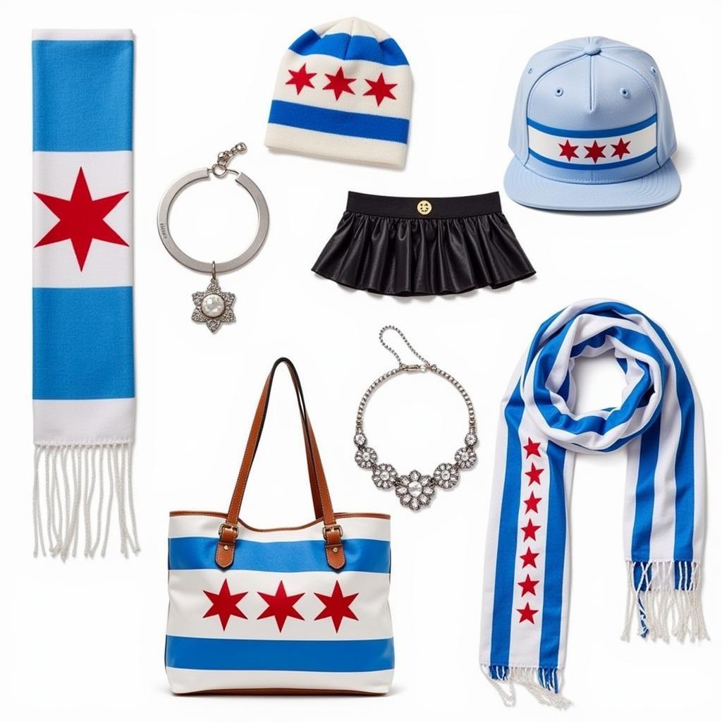 Chicago flag fashion accessories