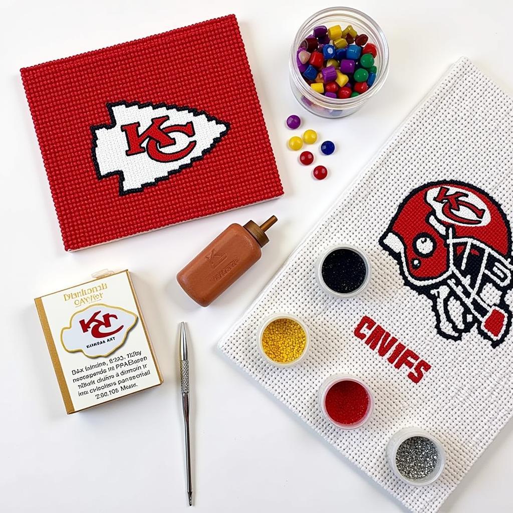 Chiefs Diamond Art Kit Close-Up