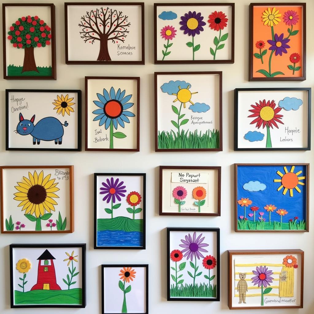 Creative Children's Artwork Display Ideas