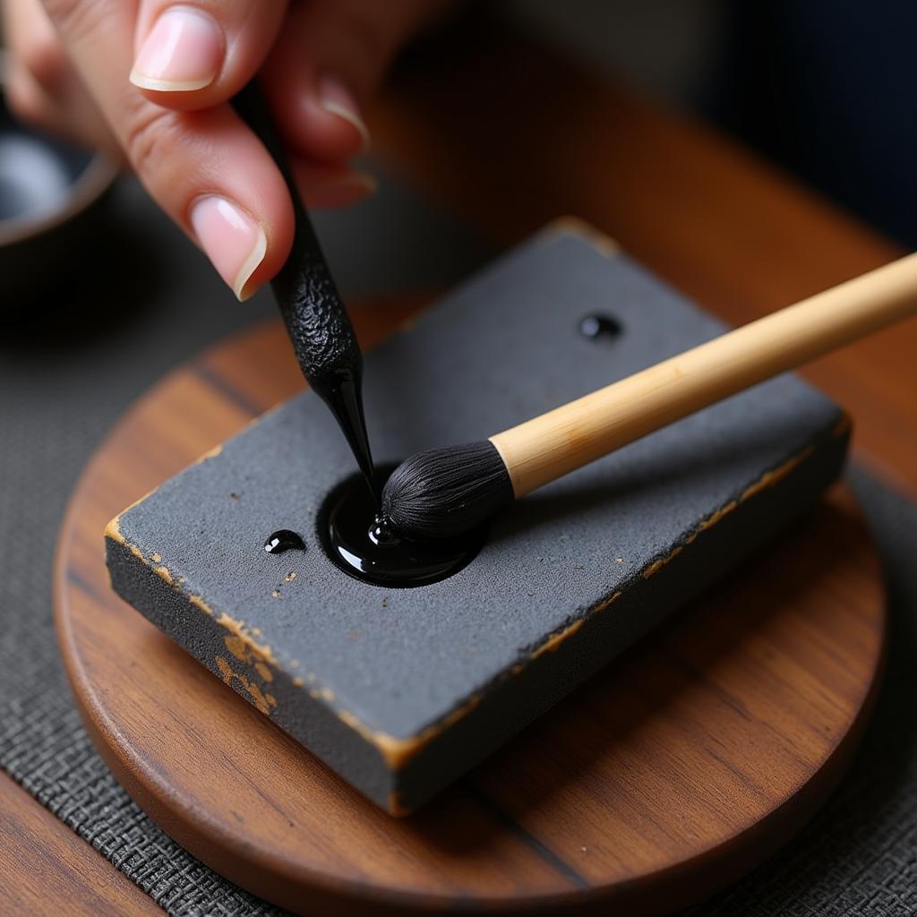 Chinese ink and brush set