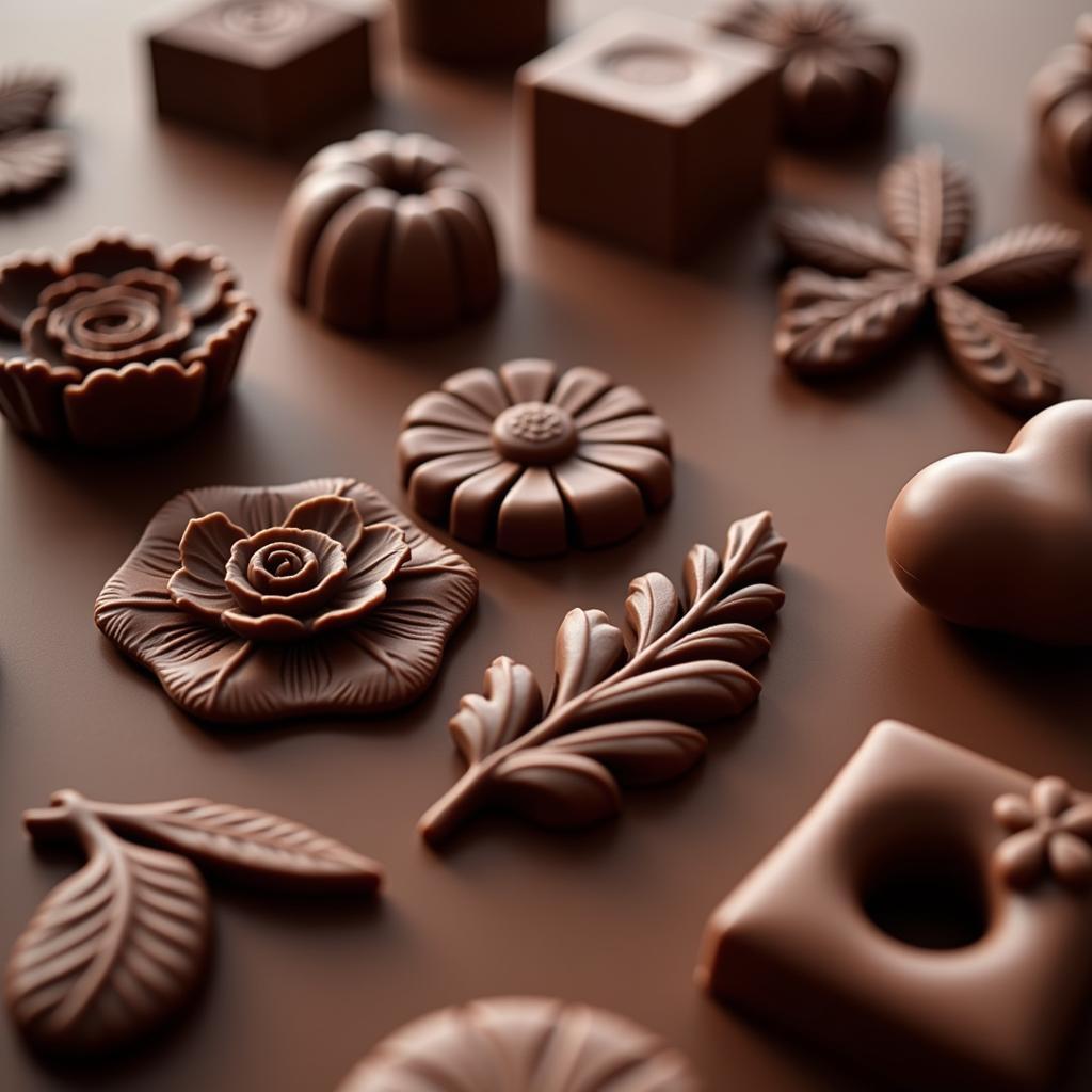 Intricate Chocolate Sculptures in Dessert Art