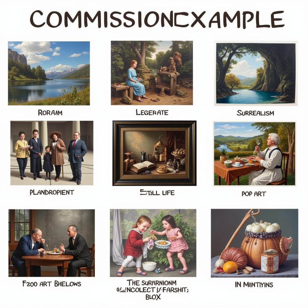 Choosing an Artist Through Examples: Diverse Styles in Commissioned Art