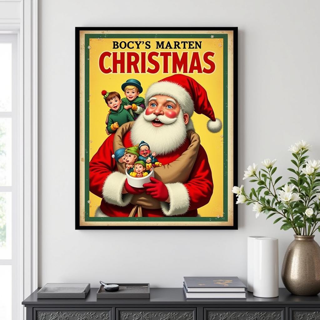 Christmas Fine Art: Vintage Santa Claus Advertisement