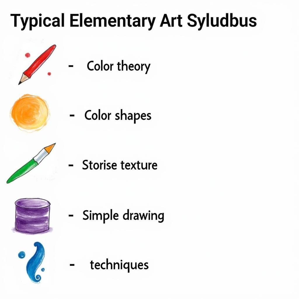 Chương trình học Elementary Art Syllabus