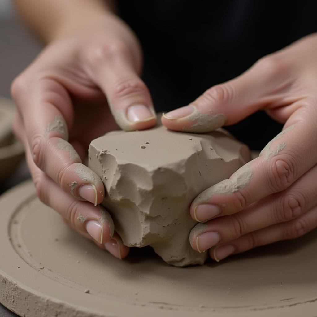 Shaping Clay with Hands