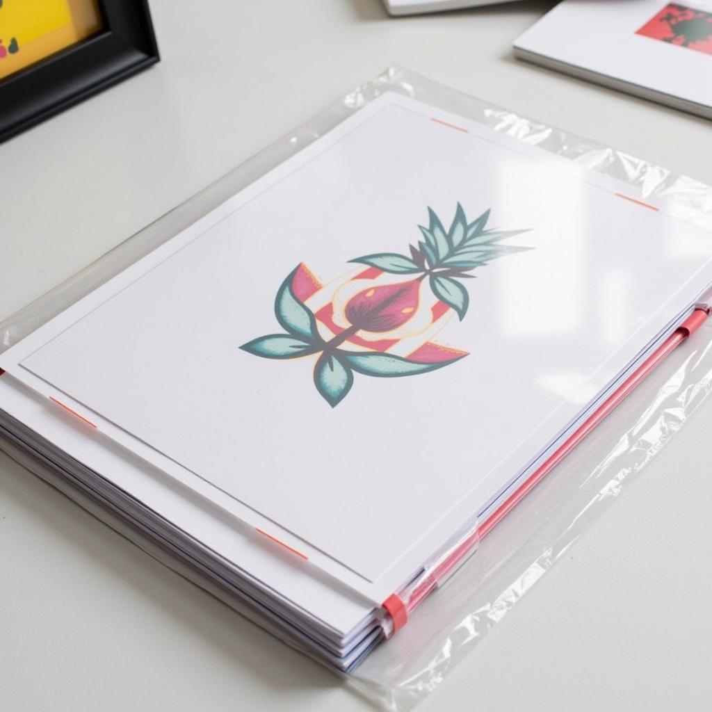 Art Prints Protected by Clear Plastic Sleeves