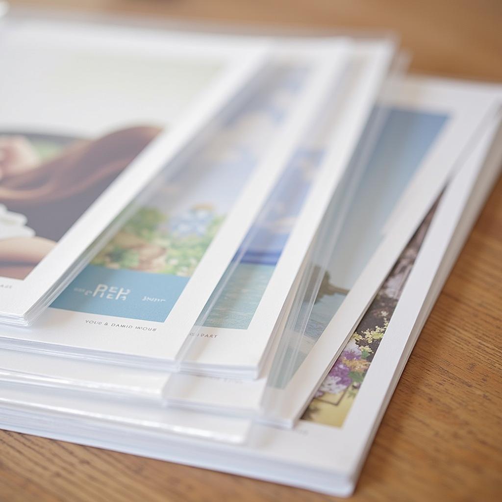 Clear Sleeves Protecting Art Prints