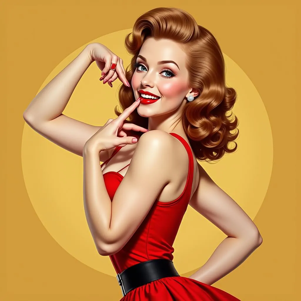 Cô Gái Pin Up Thập Niên 50