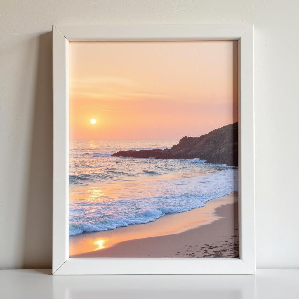 Coastal Framed Canvas Print