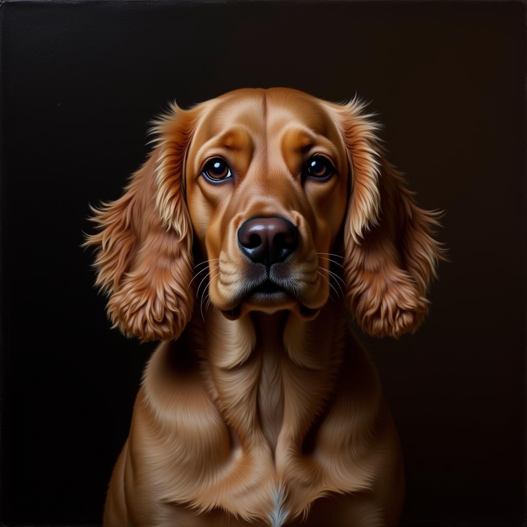 Cocker Spaniel Portrait in Oils