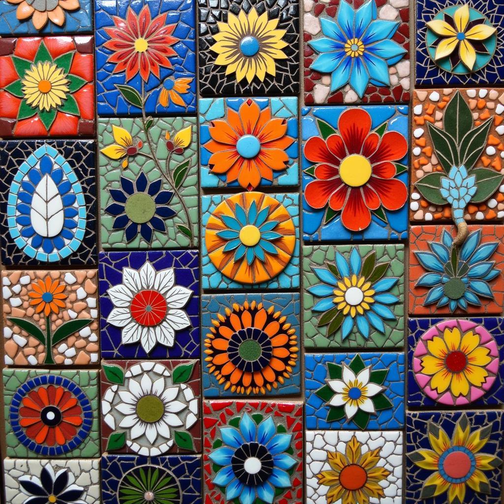 Colorful Mosaic Art Pieces