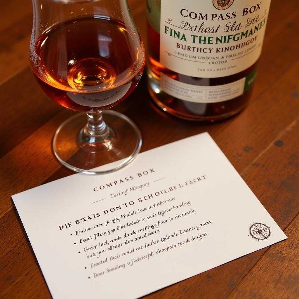 Compass Box Art and Decadence tasting notes