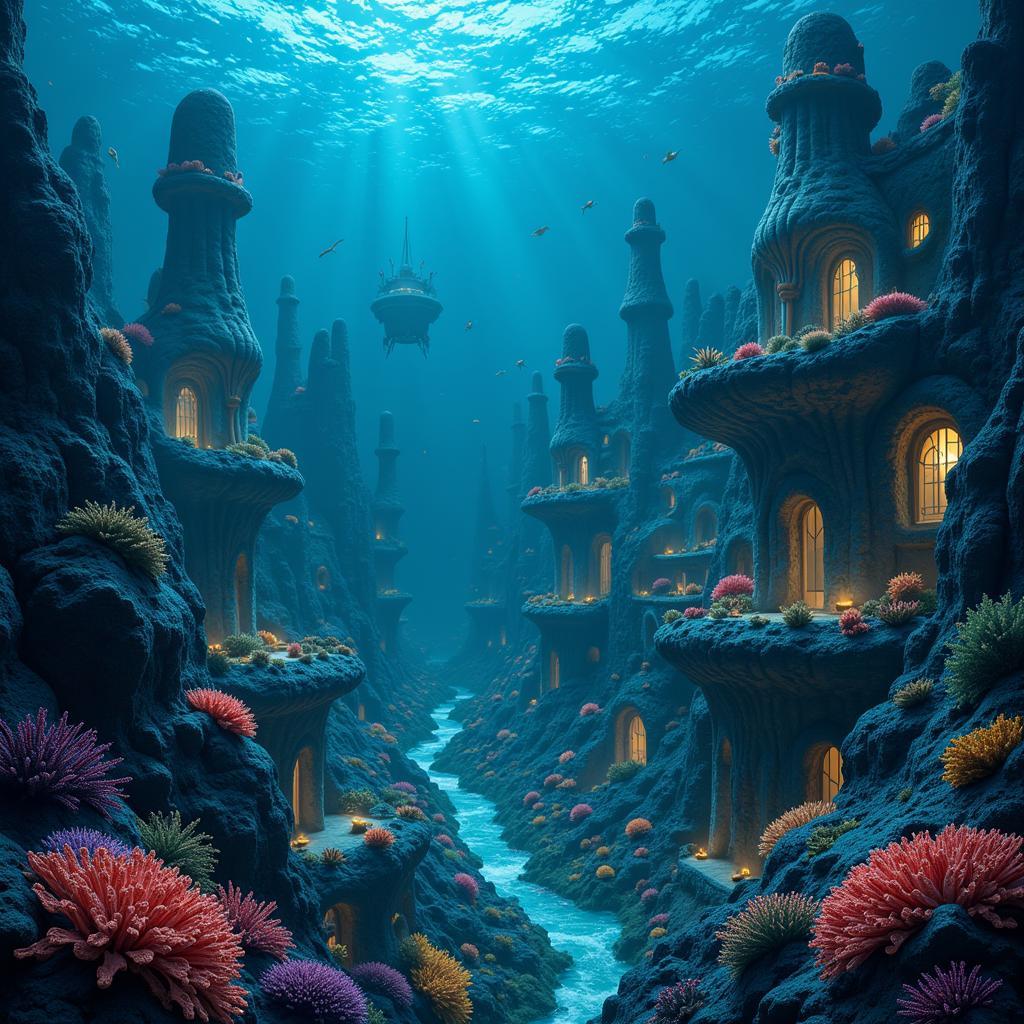 Concept Art Environment Design: An Underwater City