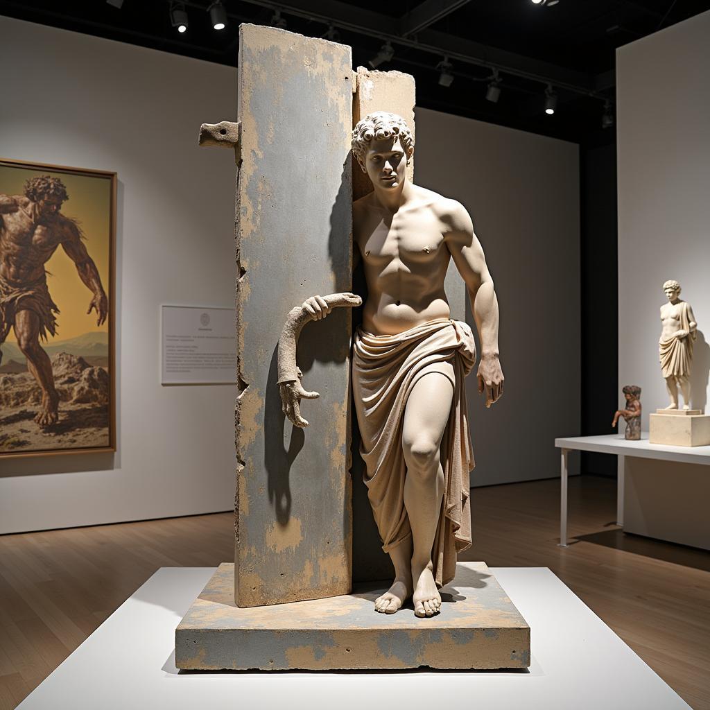 Contemporary Art Installation Inspired by Classical Sculpture