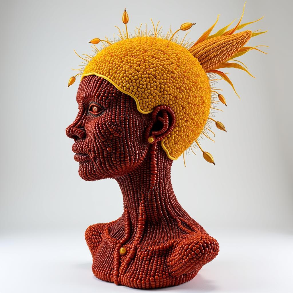 Modern Indian Corn Sculpture